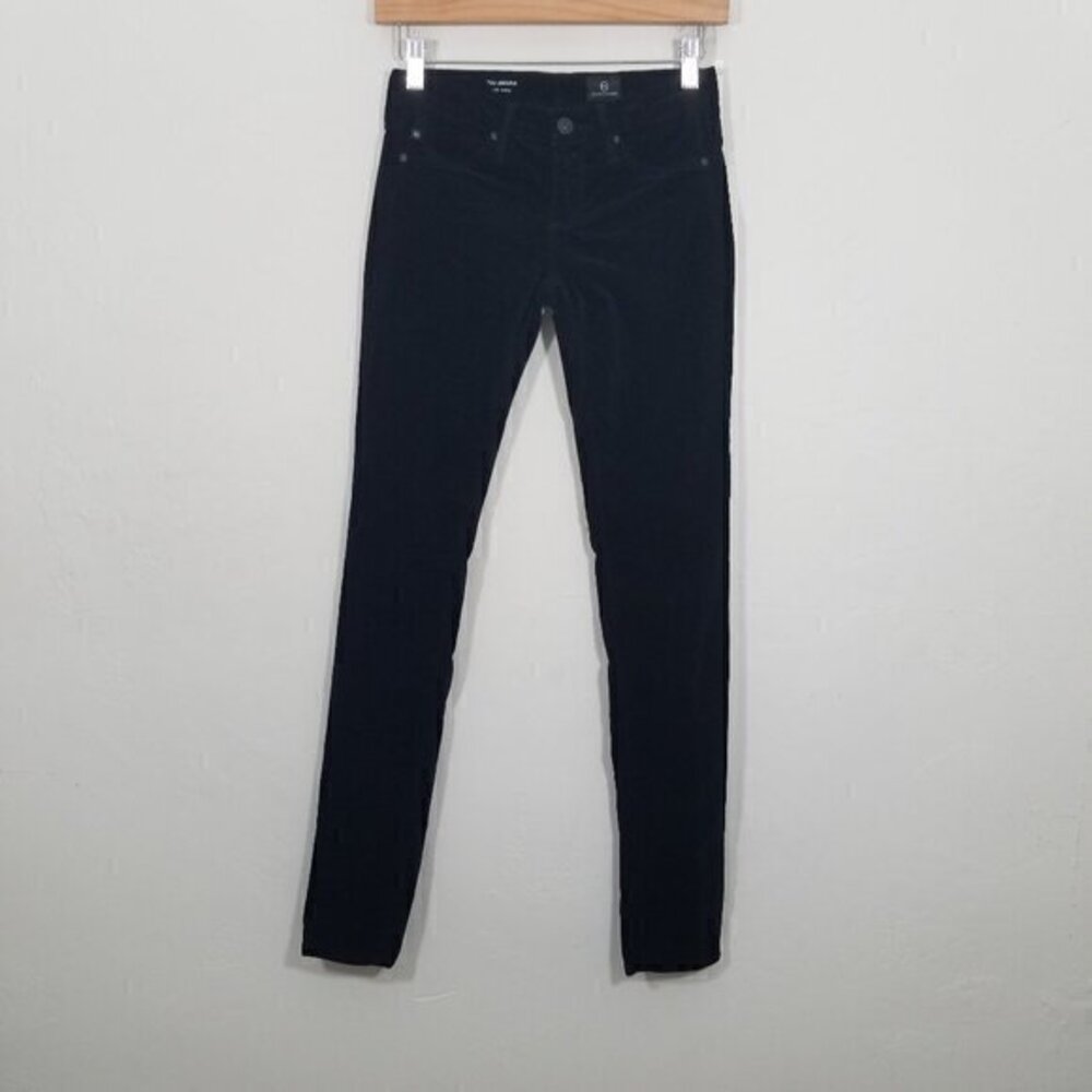 Ag Adriano Goldschmied Velvet The Legging Super Skinny Stretch Pants Size 24R